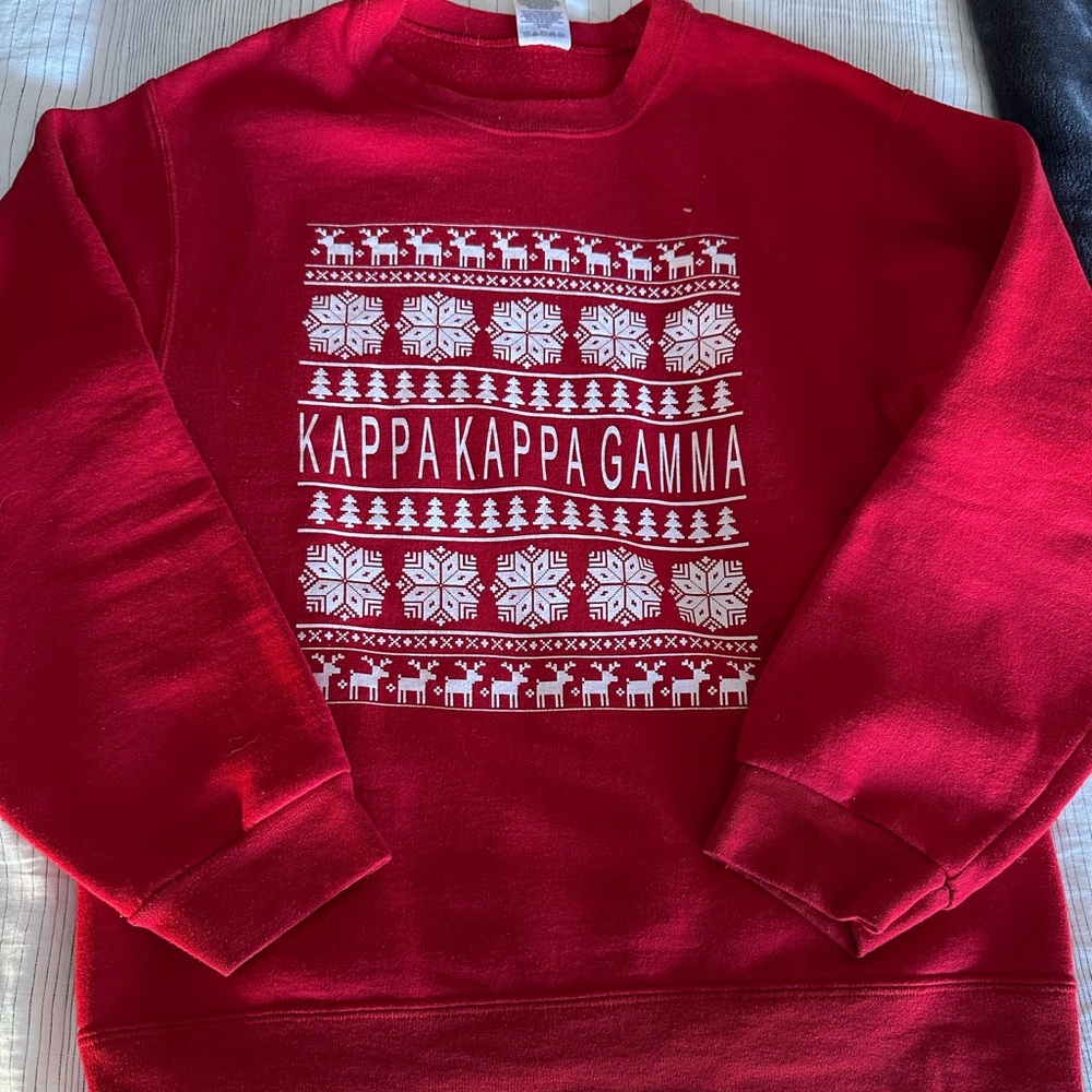Red Kappa Kappa Gamma KKG holiday sweatshirt